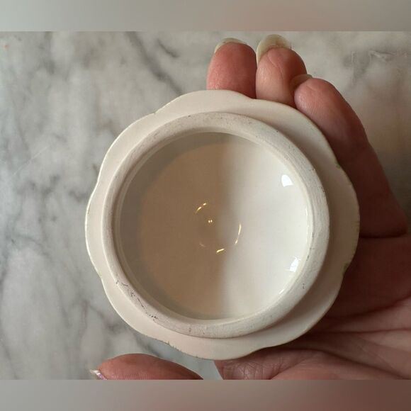 EUC Vintage Made In Japan 70’s Floral Ceramic Sugar Bowl with Spoon - Picture 5 of 9